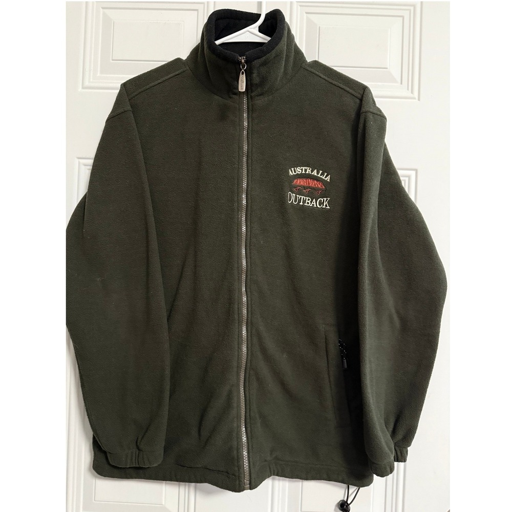 Australia Outback Fleece‎ Jacket Full Zip SZ Small Utility Workwear
